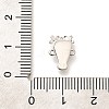 Rack Plating Brass Flower Animal Connector Charms KK-L225-027P-3