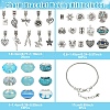 DIY European Style Bracelet Kits. including Alloy & Resin European Beads DIY-YW0012-11A-3