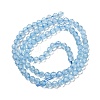 Natural Blue Topaz Beads Strands G-B088-C05-04-3