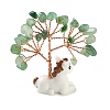 Natural Green Aventurine Chips Tree of Life Decorations DJEW-A017-01J-2