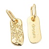 Brass Huggie Hoop Earrings EJEW-A058-25-4