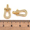 Brass Micro Pave Cubic Zirconia Pendants KK-U039-03G-3