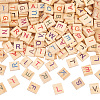 Random Mixed Capital Letters or Unfinished Blank Wooden Scrabble Tiles DIY-WH0162-89-1