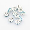 Brass Rhinestone Spacer Beads RSB028NF-13-2