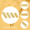 8Pcs 4 Styles Alloy Watch Band Adapter Connectors FIND-DC0006-84G-4