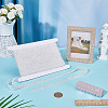 1 Roll Resin Rhinestone with Plastic Imitation Pearl Beaded Trim DIY-BC0015-57B-4