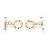 Brass Toggle Clasps KK-F820-10G-1