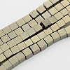 Cube Non-magnetic Synthetic Hematite Beads Strands G-D617-01D-1