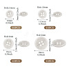 40Pcs 4 Styles Resin Buttons BUTT-TADJ0001-02C-3