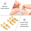 BENECREAT 2Pcs 2 Styles 2 and 3 Strands Alloy Magnetic Clasps Converter FIND-BC0002-80-3