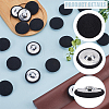 20Pcs Iron with Cloth Buttons BUTT-GF0003-76B-6
