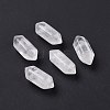 Natural Quartz Crystal Double Terminal Pointed Pendants G-C007-02A-14-1