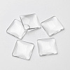 Transparent Glass Square Cabochons GGLA-S022-20mm-1