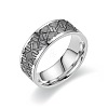 201 Stainless Steel Cross Pattern Finger Rings for Men FS-WGDD078-15-1