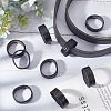 4 Sets Cowhide Belt Loop Keepers & Iron Findings FIND-GF0007-61B-02-4