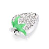 Alloy Rhinestone and Enamel Pendants PALLOY-T092-42P-01-2