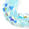 Baking Painted Transparent Glass Beads Strands GLAA-F029-TM6mm-06-3