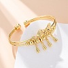 Brass Cuff Bangles BJEW-U025-06G-1