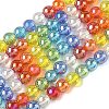 Electroplate & Gradient Color Glass Beads Strands LAMP-M023-03-03-1