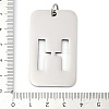 304 Stainless Steel Pendants STAS-M115-01P-H-3