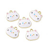 Painted Alloy Pendants PALLOY-P288-02G-07-3