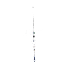 AB Color Plated Crystal Bullet Big Pendant Decorations HJEW-G019-03C