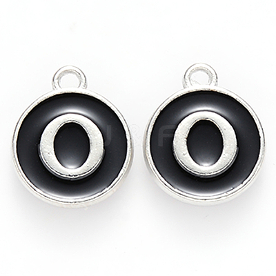 Platinum Plated Alloy Charms LS-ENAM-S118-02O-P-1