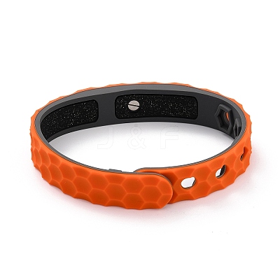 Flat Silicone Cord Bracelets LS-BJEW-F421-01A-1