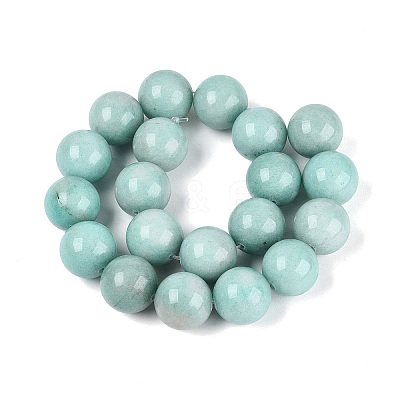 Dyed Natural White Jade Beads Strands G-Q606-69A-1