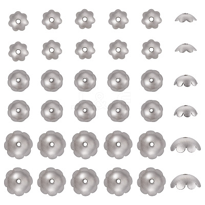 360Pcs 3 Styles 316 Stainless Steel Spacer Beads STAS-TA0005-35-1