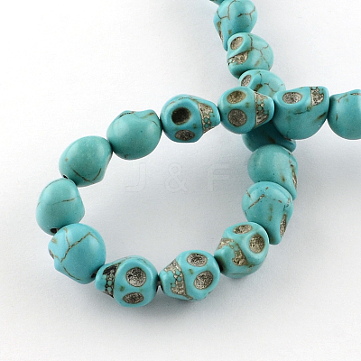 Gemstone Beads Strands TURQ-S105-10x10mm-07-1