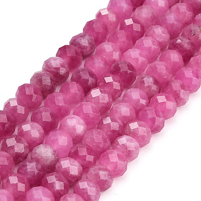Faceted Dyed Natural White Jade Beads Strands GG-CBAE966-01B-R-1