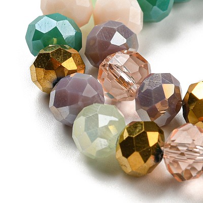 Glass Beads Strands EGLA-A034-M8mm-17-1
