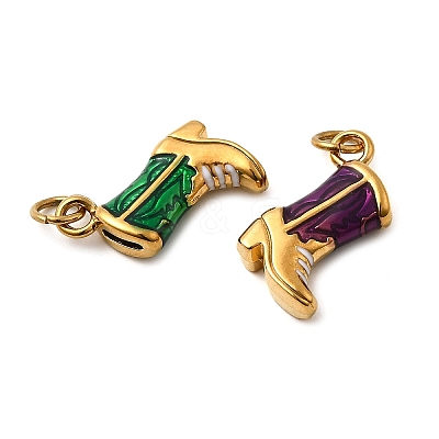 304 Stainless Steel Enamel Pendants STAS-B097-26G-01-1