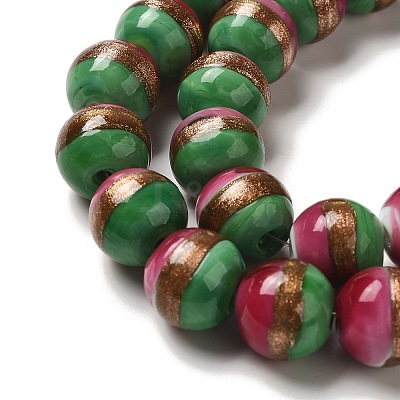 Lampwork Beads Strands LAMP-E036-07G-1