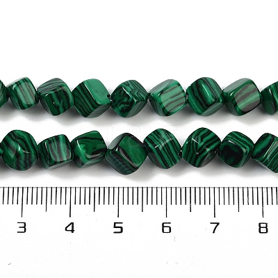 Synthetic Malachite Beads Strands G-A257-A11-01-1