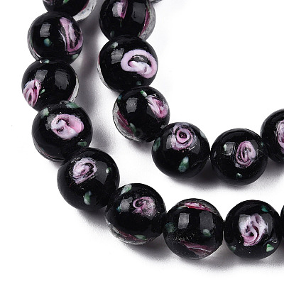 Handmade Lampwork Beads Strands LAMP-N021-45A-1