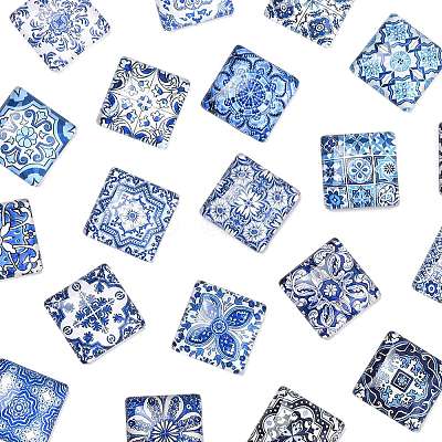 20Pcs Glass Cabochons GLAA-FS0002-59-1