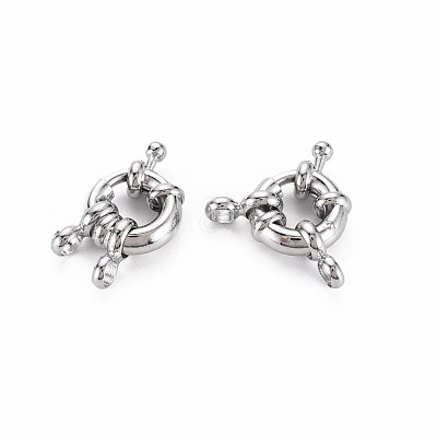 Brass Spring Ring Clasps KK-S356-112P-NF-1