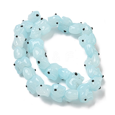 Handmade Transparent Glass Beads GLAA-N0028-01D-1