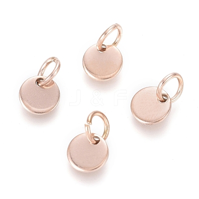 Ion Plating(IP) 304 Stainless Steel Charms EJEW-L238-03A-RG-1