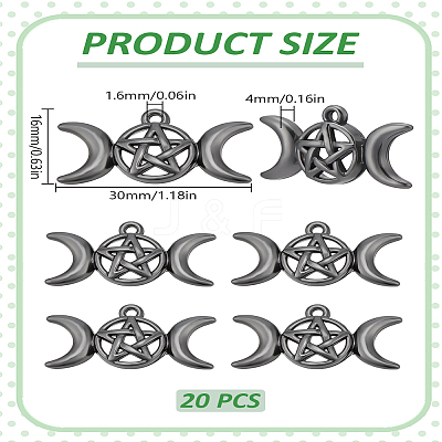 20Pcs Alloy Pendants FIND-LP0002-69-1