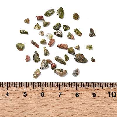 Natural Unakite Chip Beads G-O103-14-1