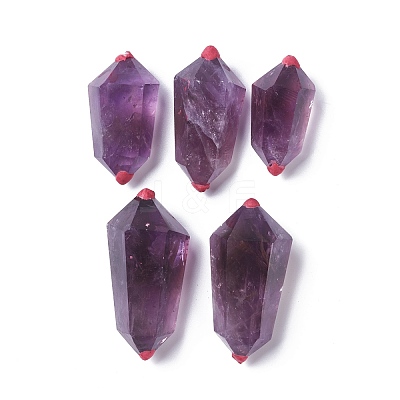 Natural Amethyst Tower Home Display Decorations DJEW-G036-04-1
