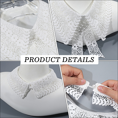 Polyester Women's False Collar DIY-WH20048-074D-1