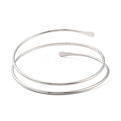 Wire Wrap Upper Arm Cuff Band AJEW-G033-07P-1