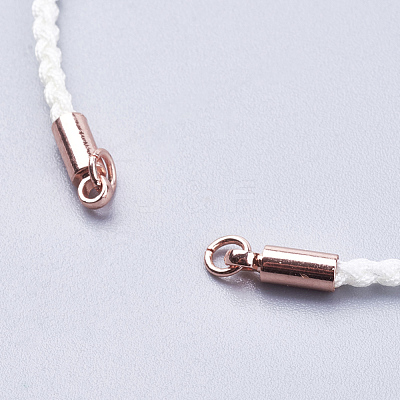 Braided Cotton Cord Bracelet Making MAK-I006-RG-1