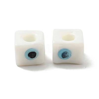 Handmade Evil Eye Lampwork European Beads LAMP-G143-06C-1