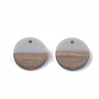 Resin & Walnut Wood Pendants RESI-S358-02C-11-1
