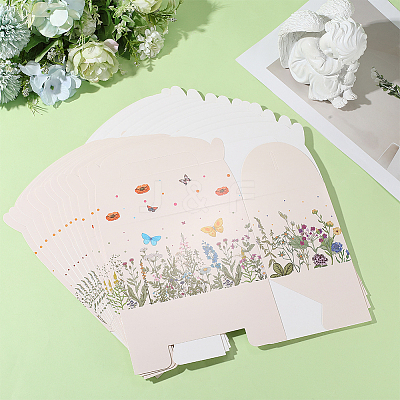12Pcs Folding Paper Gift Boxes CON-WH20001-18A-1